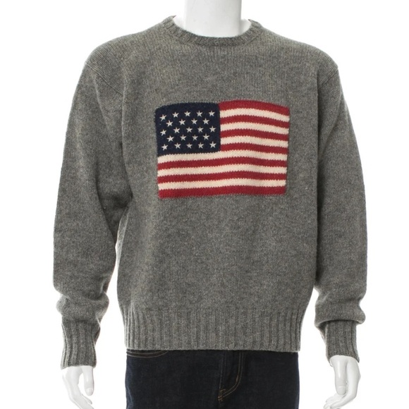 Ralph Lauren Sweaters - Polo Ralph Lauren Wool American Flag Sweater